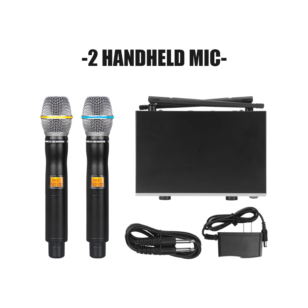 Karaoké professionnel UHF Handheld microphone sans fil 